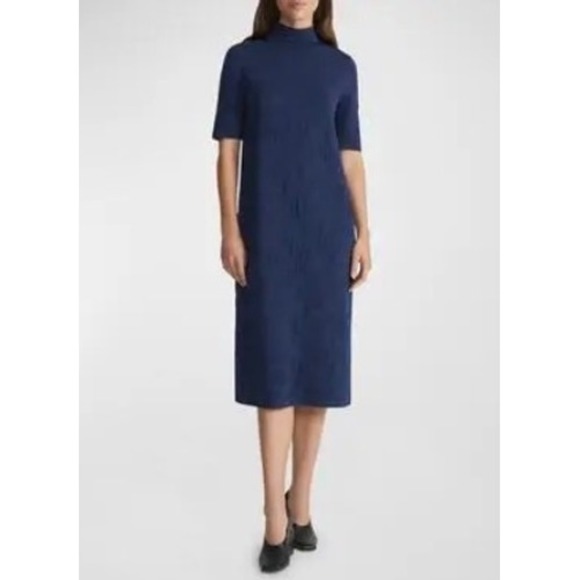 Lafayette 148 New York Dresses & Skirts - Lafayette 148 New York Floral Jacquard Mock Neck Wool Knit Dress XS